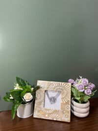 Handcrafted Vintage Wooden photo frame 4" x 4"