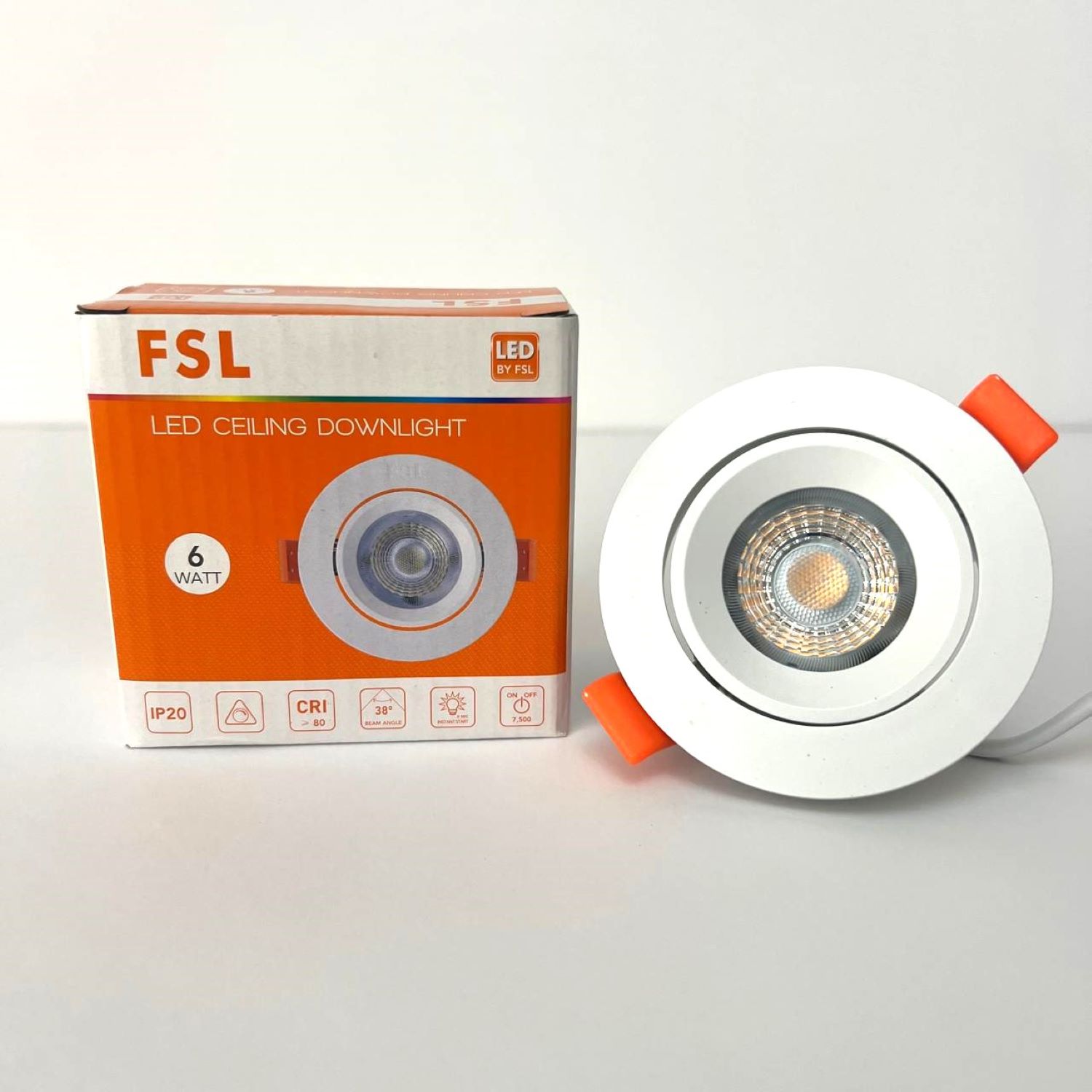 FSL 6 W Dimmable LED Down Light | Inbuild Transformer | Slim Fit | HEL007